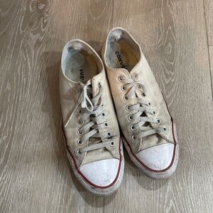 Converse Men's White Canvas Sneakers